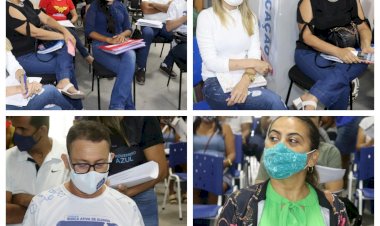 Prefeita Belezinha elogia equipe e Secretária Nara destaca trabalho  e encaminhamentos nas escolas  municipais de Chapadinha.